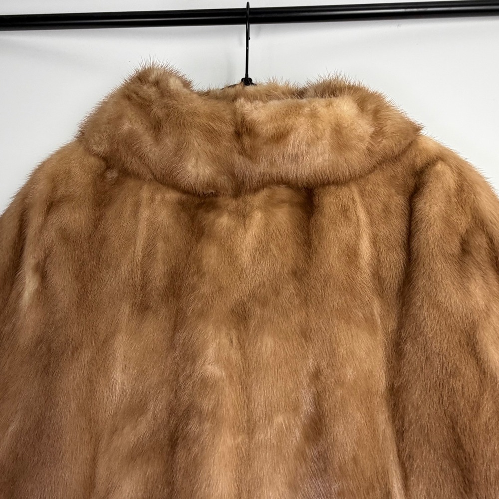 Vintage Cain Sloan Nashville Custom Mink Mobwife Old Hollywood Glamour Caplet - Picture 8 of 11